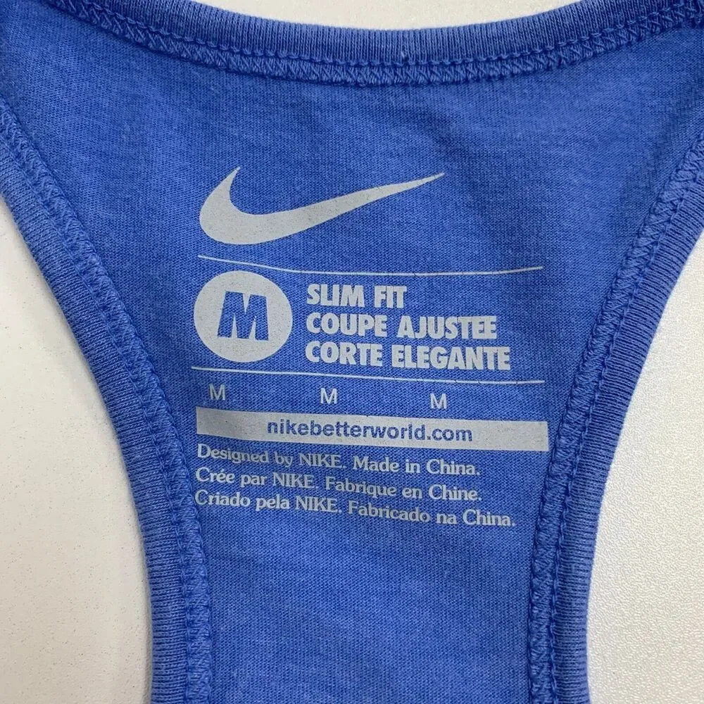 Nike Slim Fit Ombre Racerback Tank Top Womens M Medium Multi Sleeveless Athletic